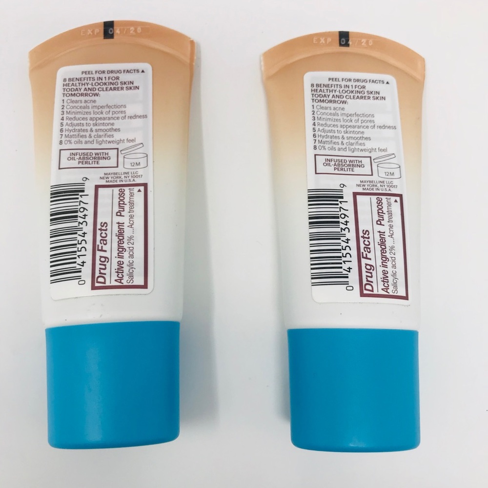 2 NEW Maybelline Dream Pure BB Creams Medium/Deep - Picture 4 of 8